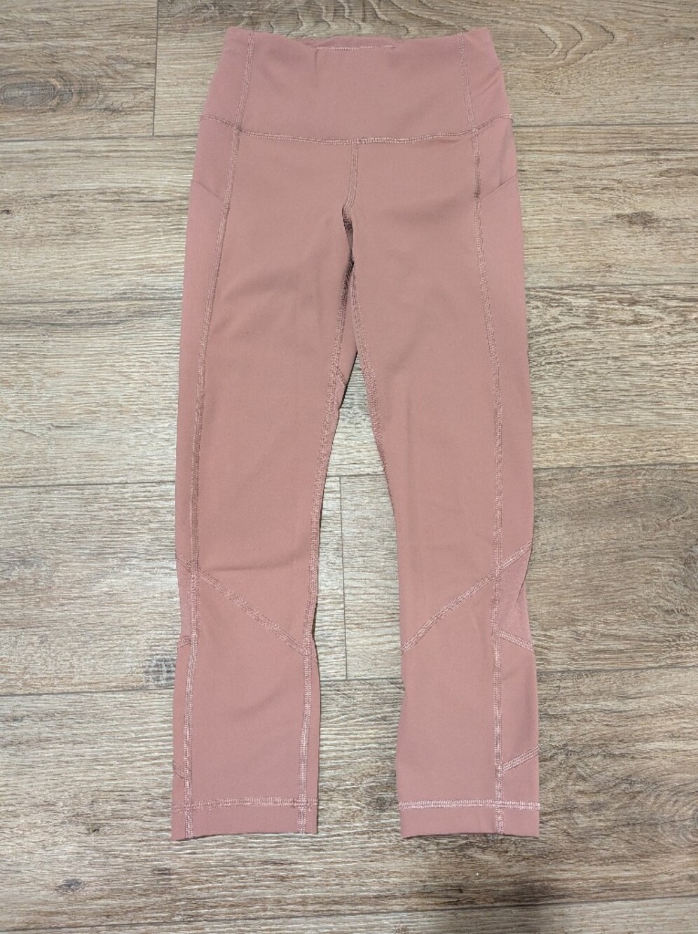 Lululemon Dusty Rose Hi Rise Leggings, size 2